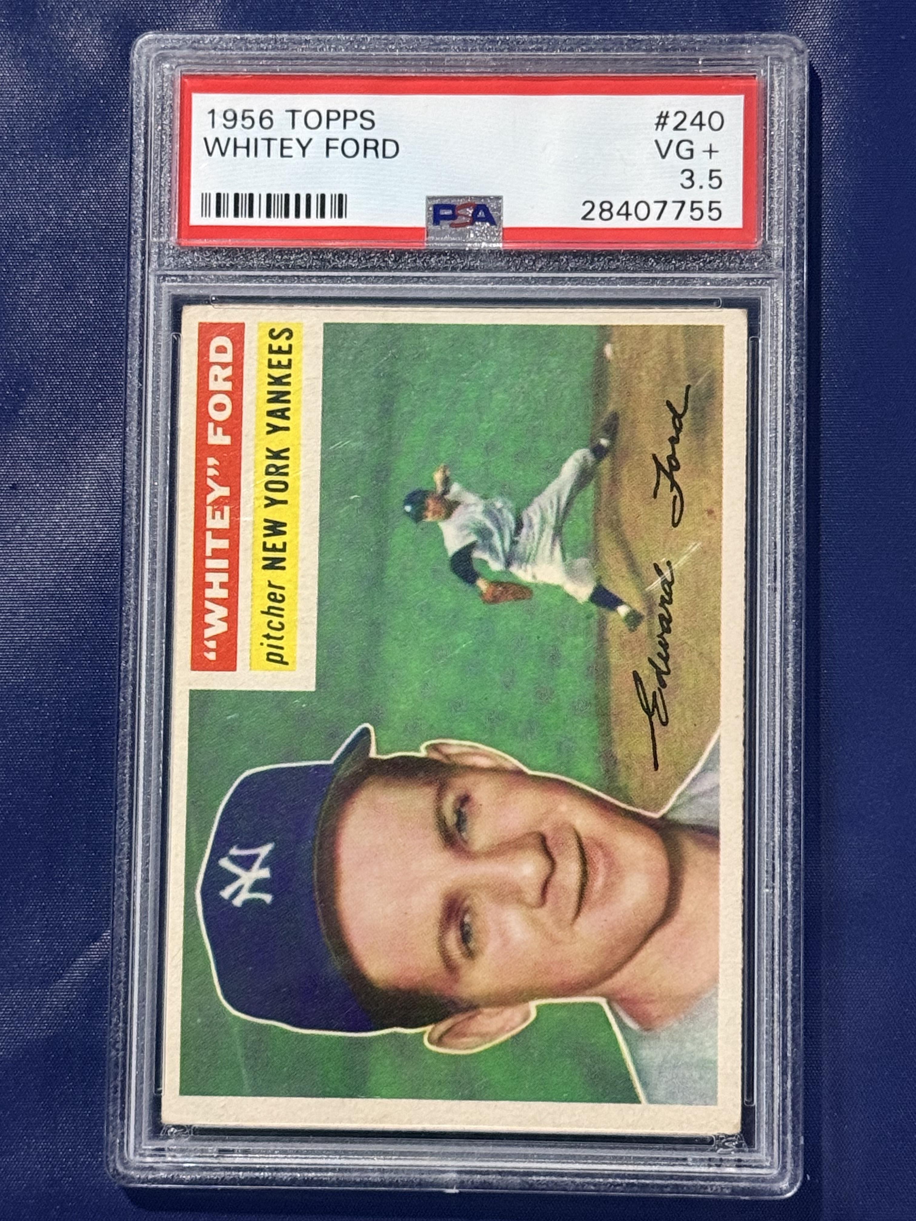 1956 Topps #240 Whitey Ford PSA 3.5